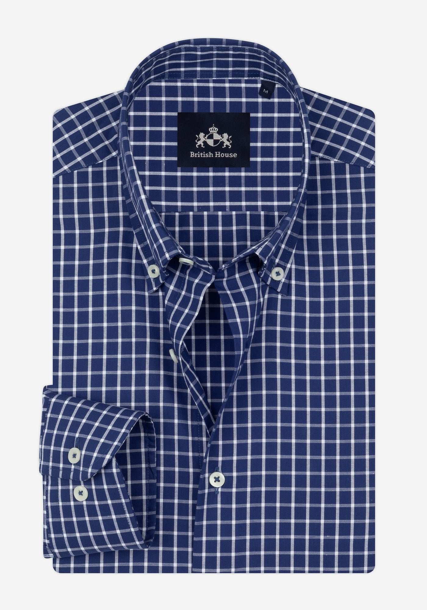 Windsor Navy Checked Poplin Shirt
