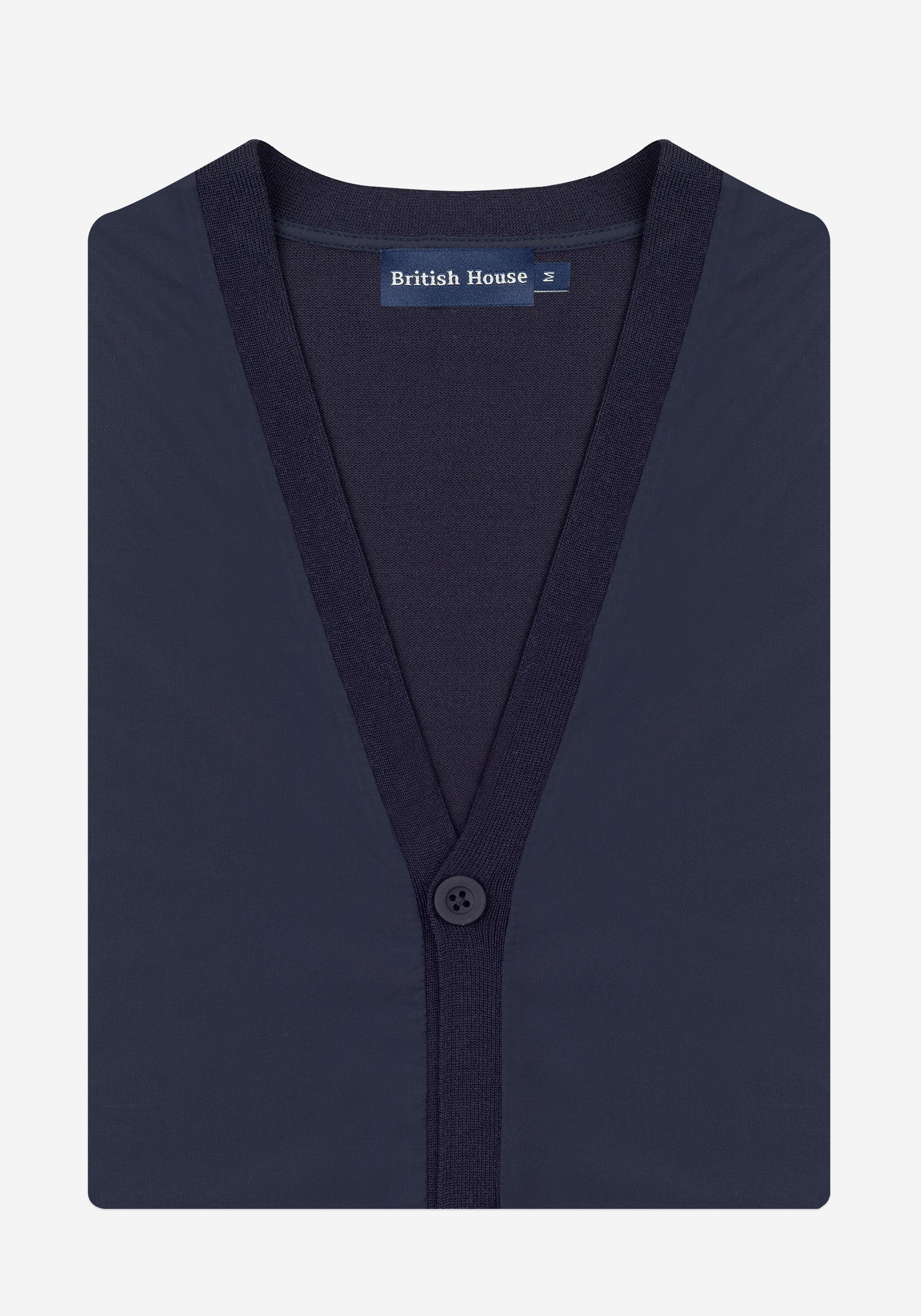 Iron Navy Polyamide Cardigan