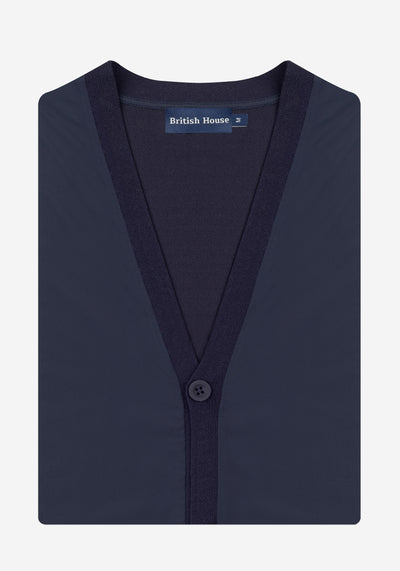 Iron Navy Polyamide Cardigan