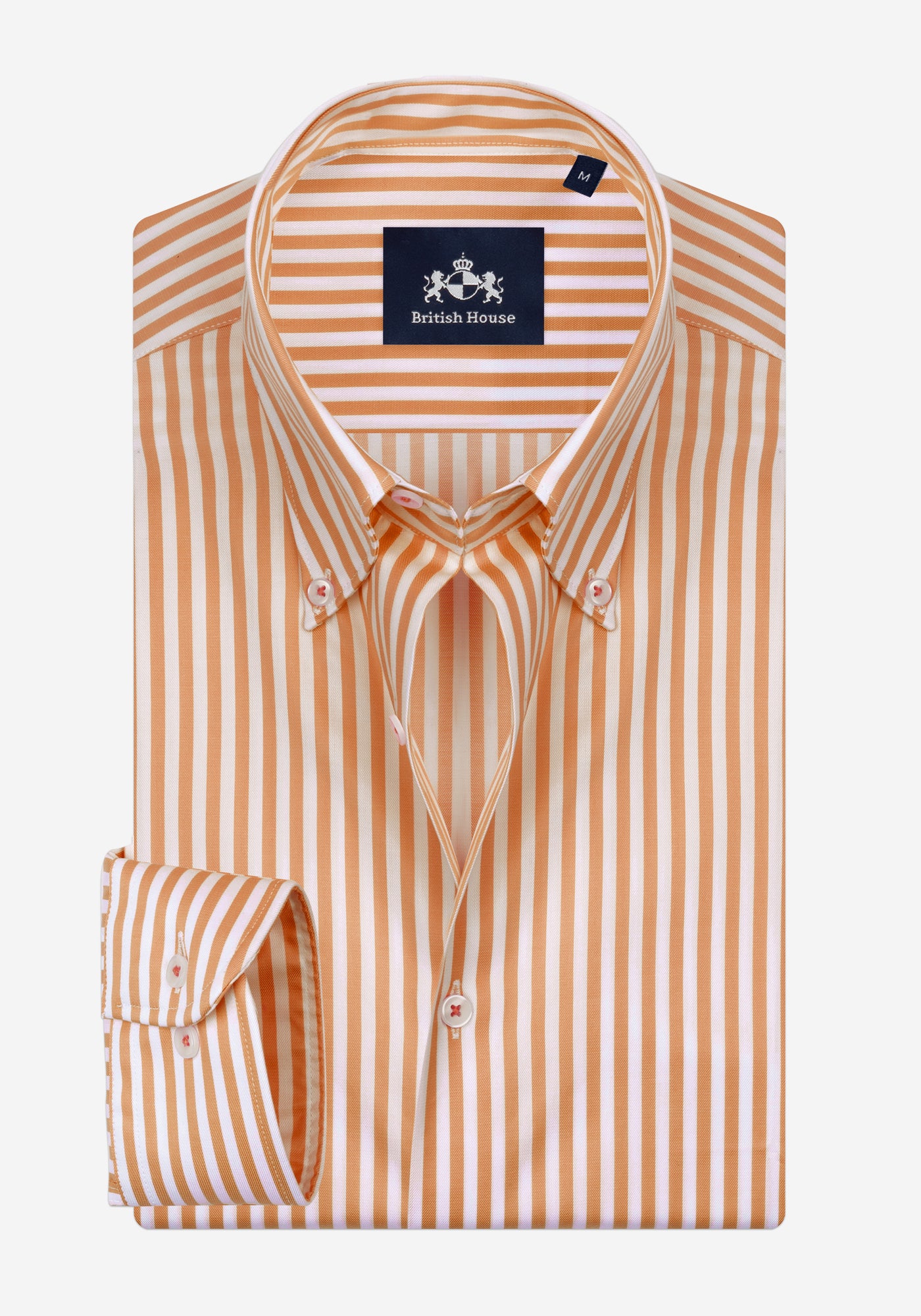 Amber Orange Stripe Signature Twill Shirt