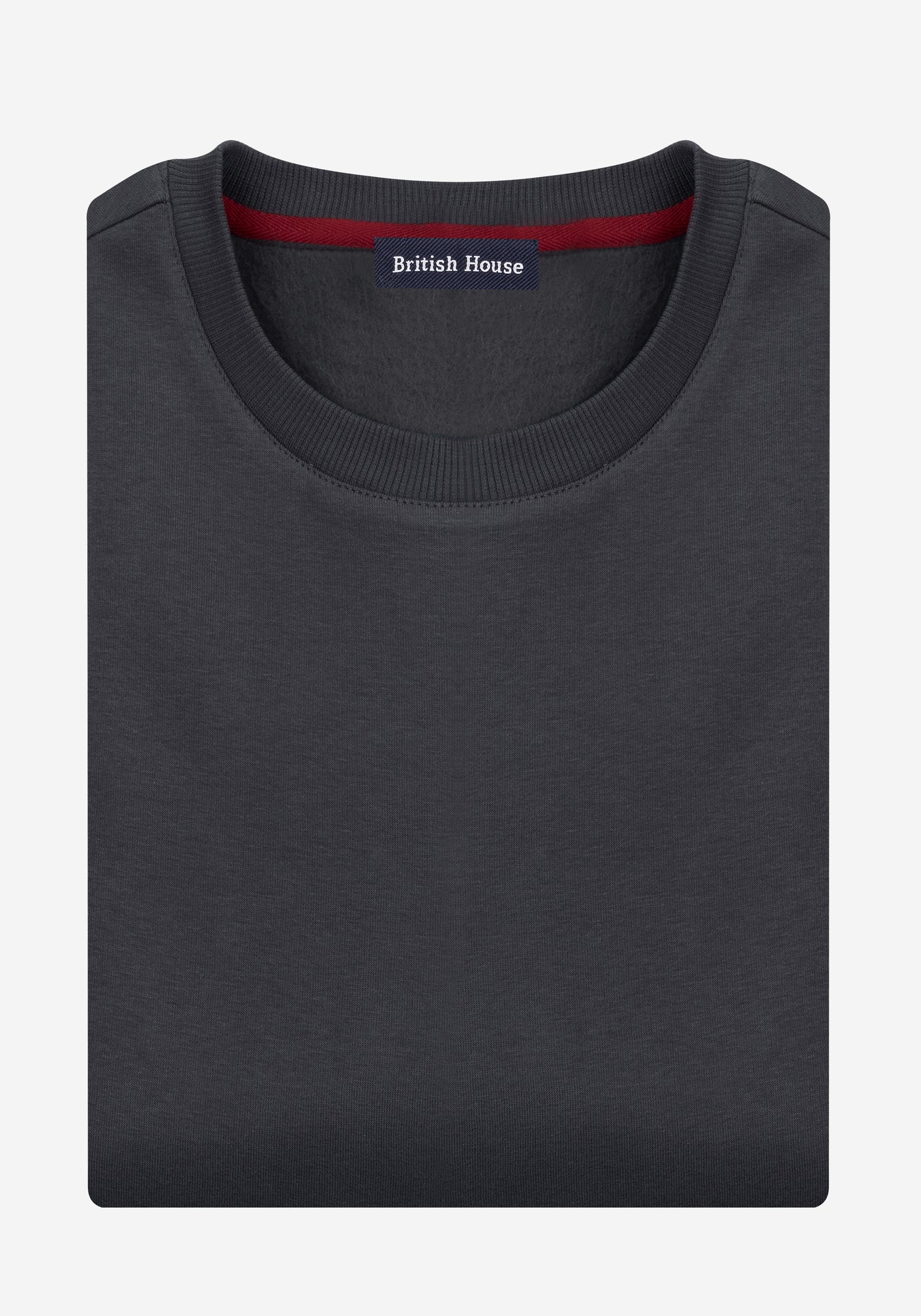 Obsidian Grey Cotton Sweatshirt