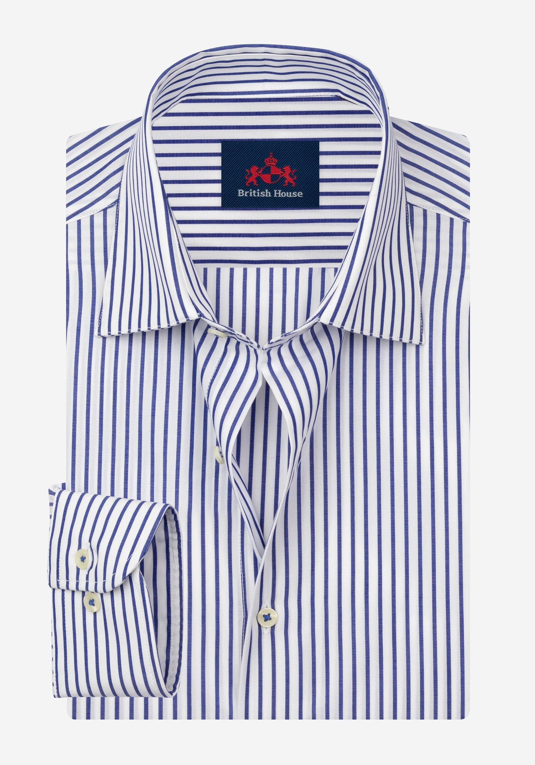 Imperial Blue Stripe Poplin Shirt
