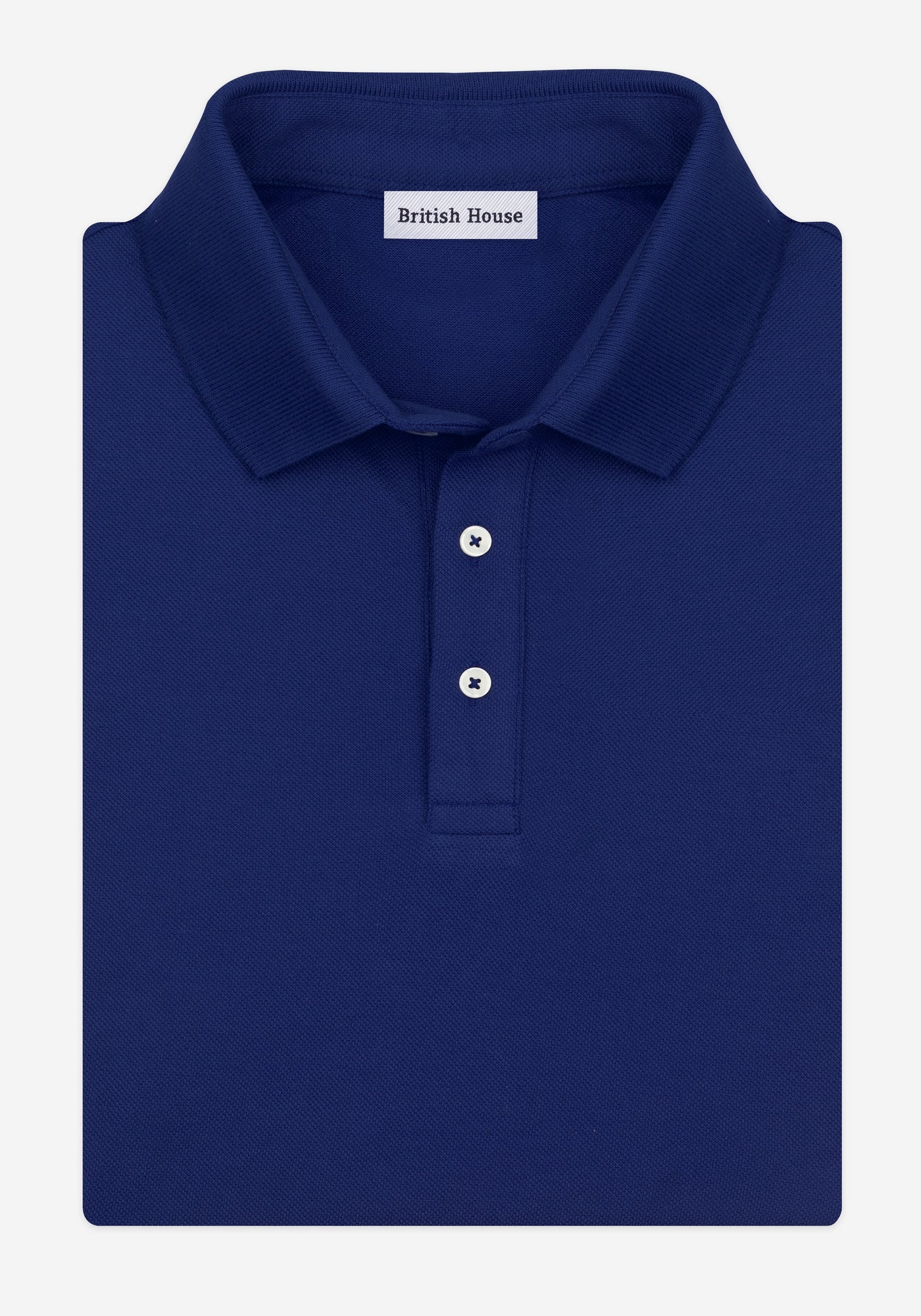 Royal Blue Cotton Polo Shirt