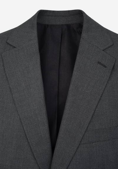 Graphite Grey Dotted Poly Suit