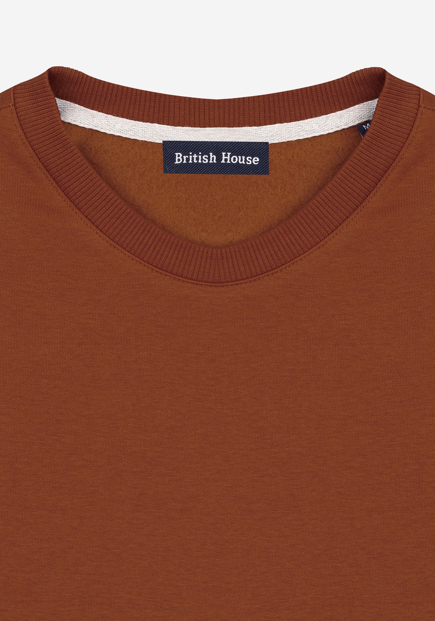 Copper Orange Cotton Sweatshirt