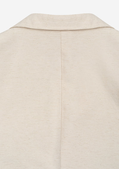 Dune Beige Linen Blend Blazer