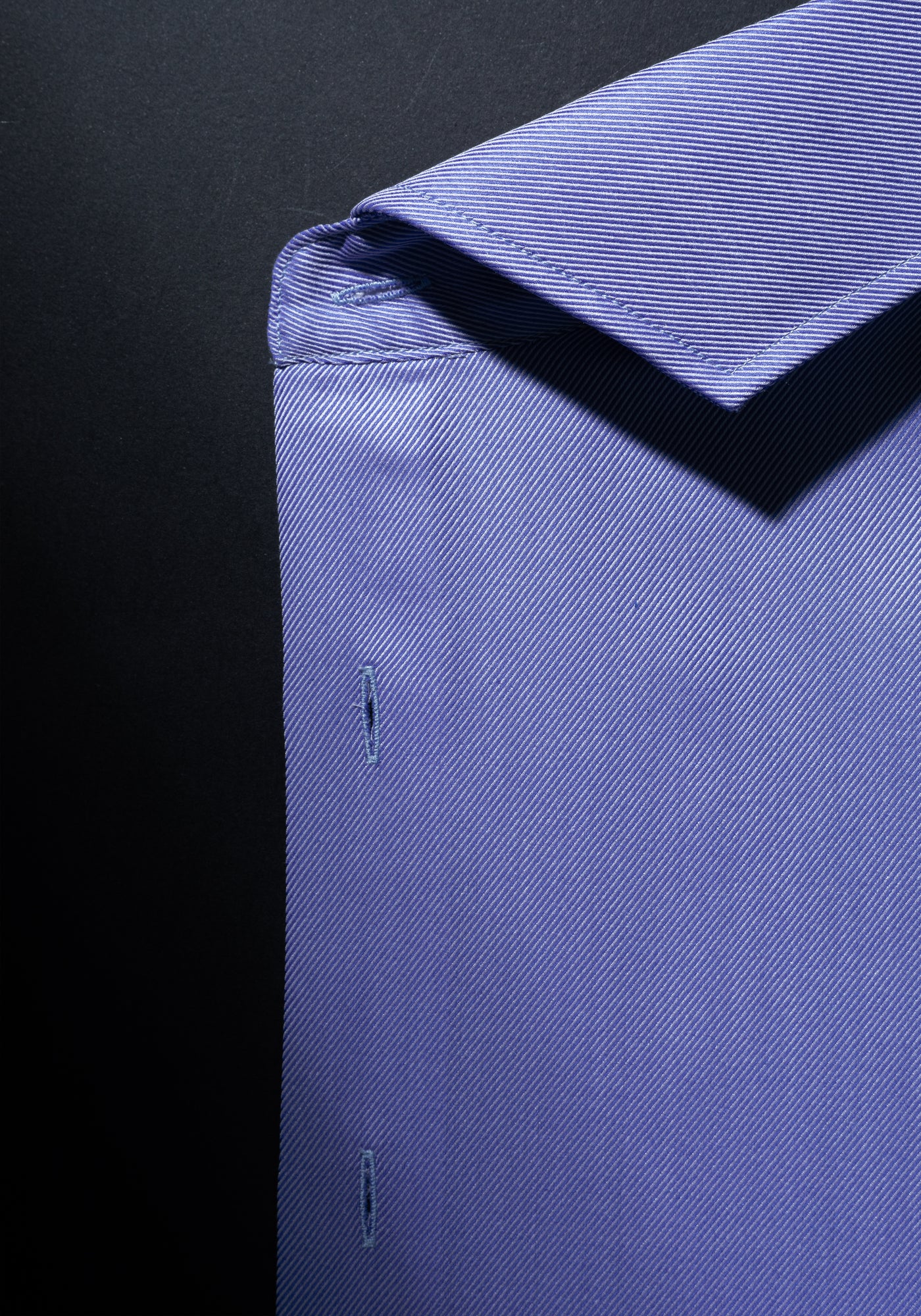 Giza 87 Cotton Silent Blue Stripe Fine Twill Shirt