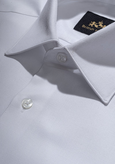 Supreme White Fine Twill Shirt