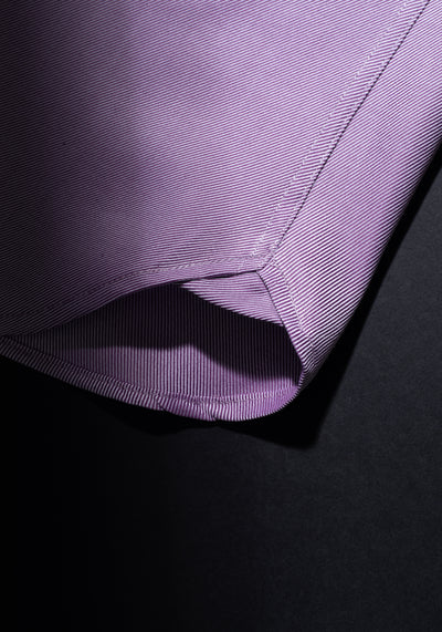 Giza 87 Cotton Grape Purple Stripe Fine Twill Shirt