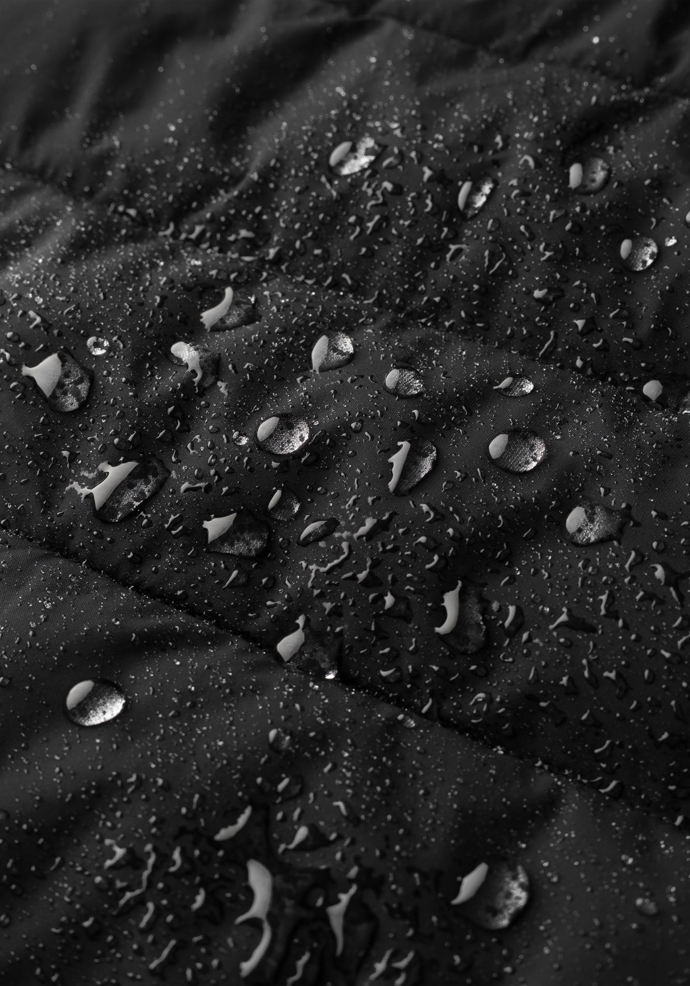 Flint Black Padded Polyamide Jacket