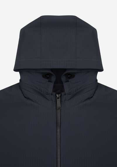 Mist Grey Pocketable Windbreaker Jacket