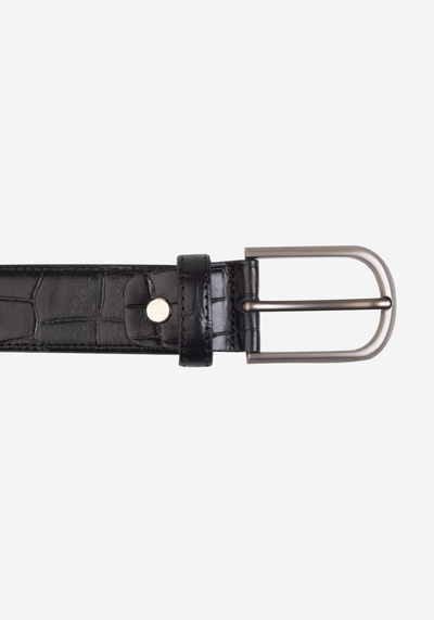 Black Genuine Leather Belt