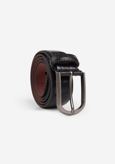 Black Genuine Leather Belt