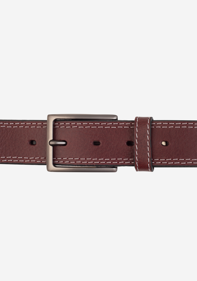 Maroon Genuine Leather Belt