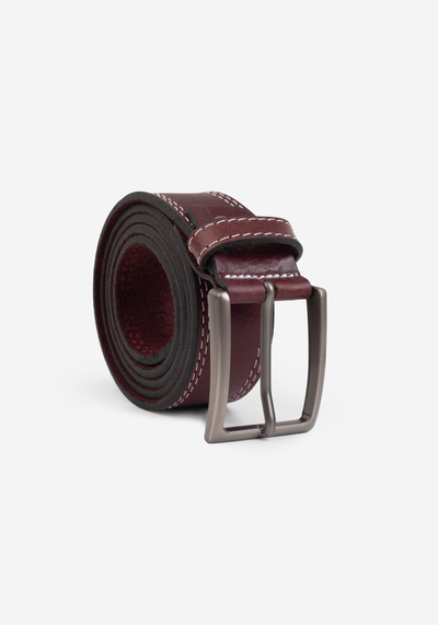 Maroon Genuine Leather Belt