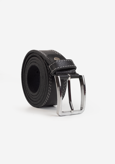 Black Genuine Leather Belt