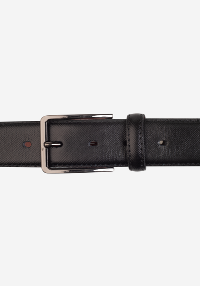 Black Genuine Leather Belt