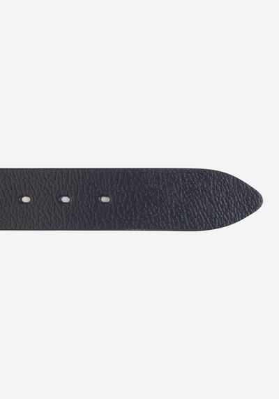 Navy Genuine Leather Belt