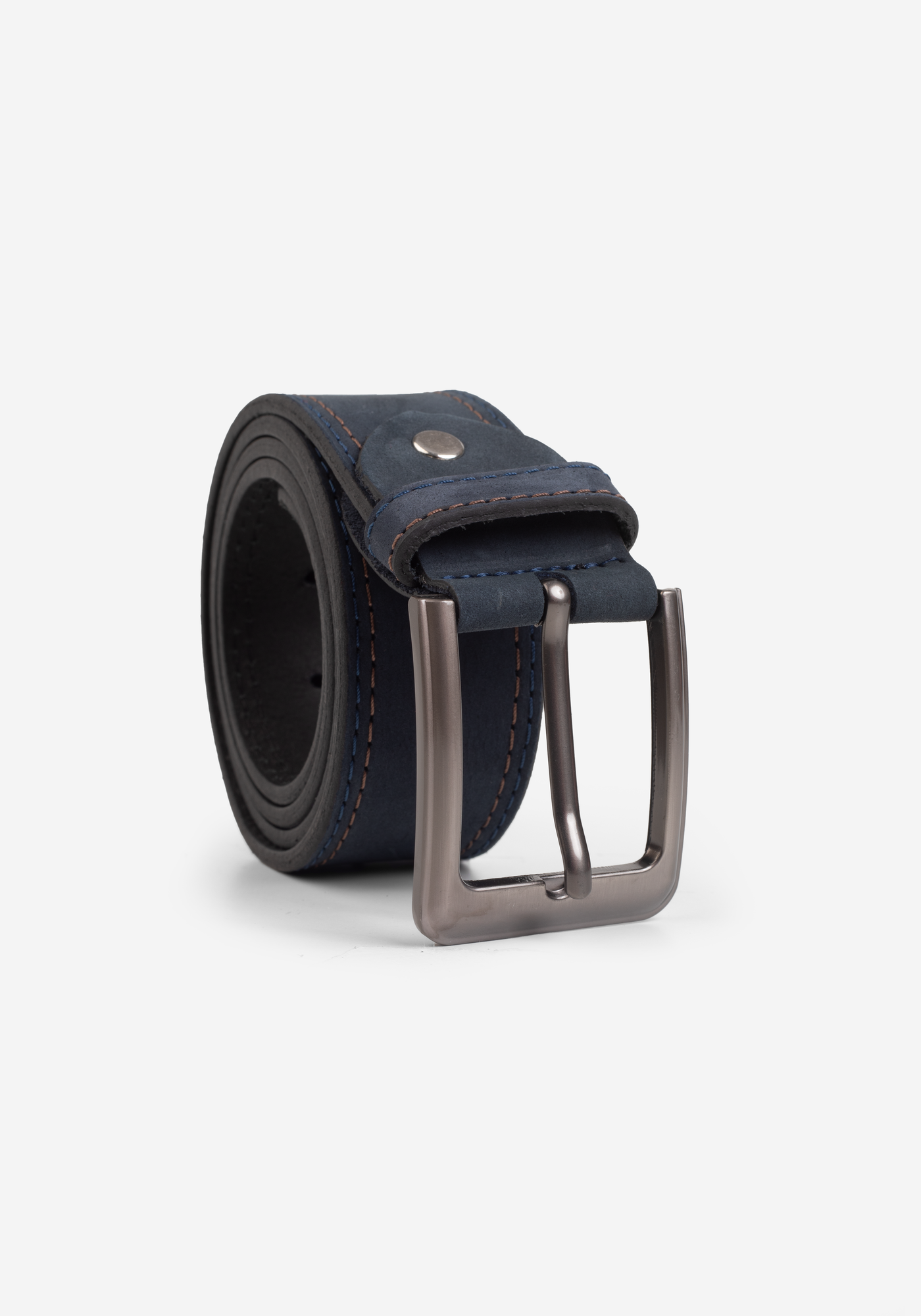 Teal Blue Genuine Leather Belt