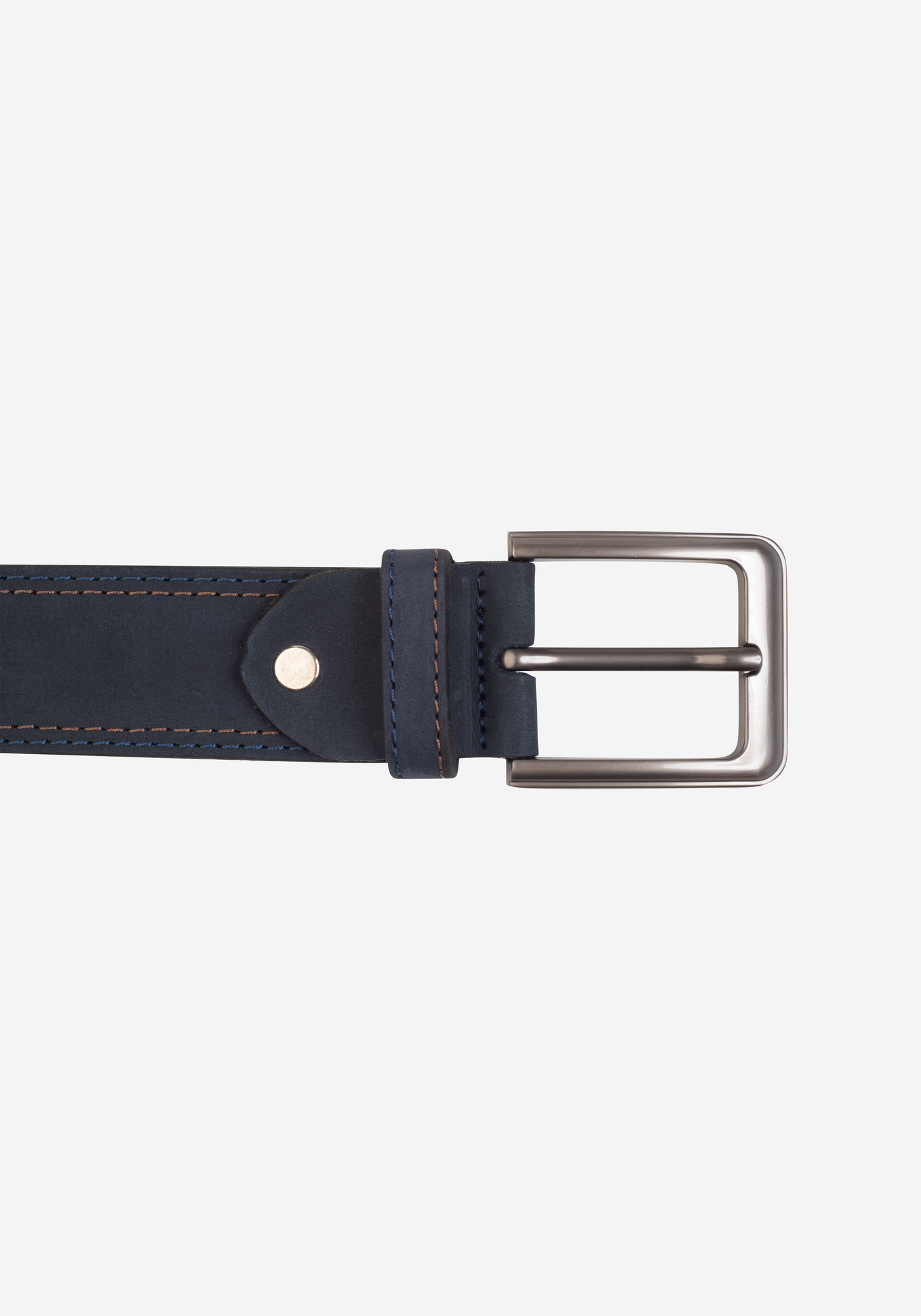 Teal Blue Genuine Leather Belt