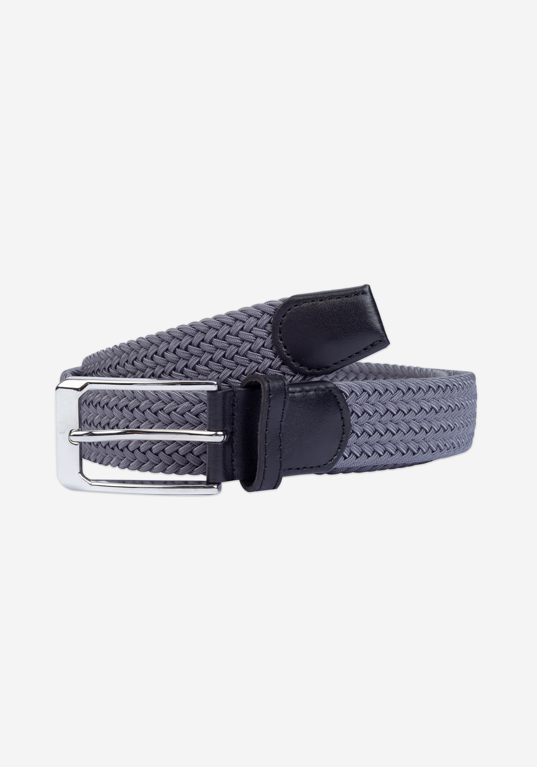 Storm Grey Braided Belt