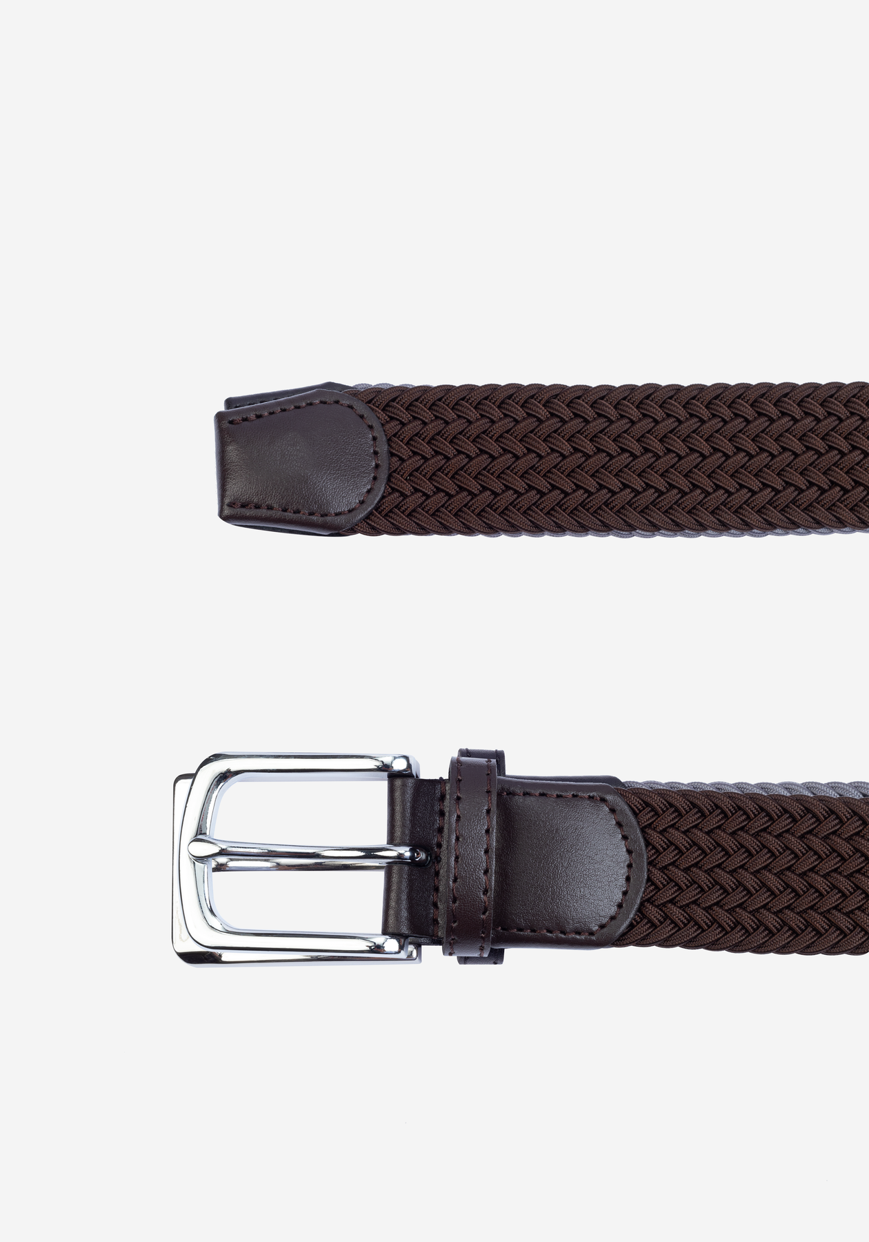Truffle Brown Braided Belt British House