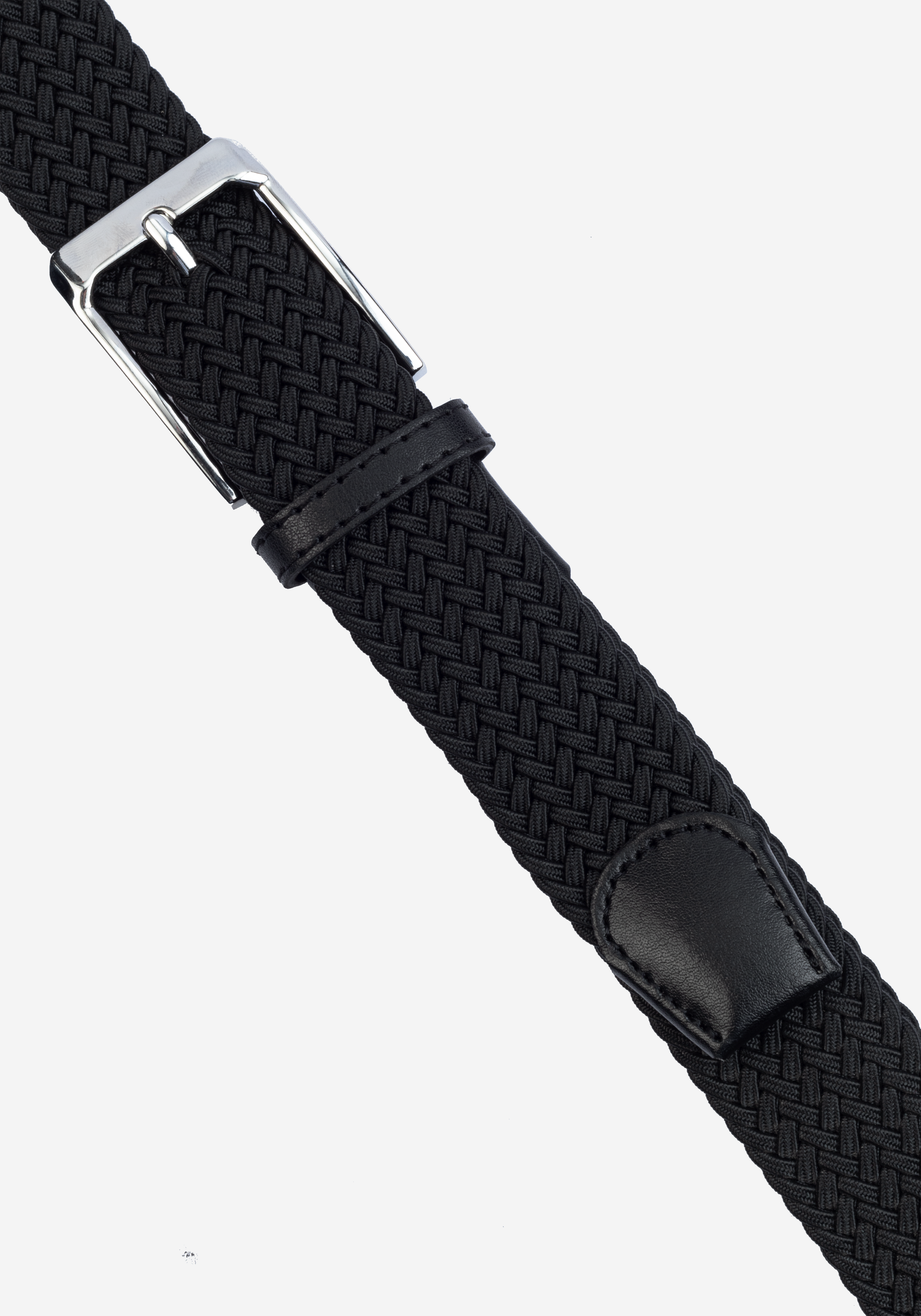 Deep Black Braided Belt