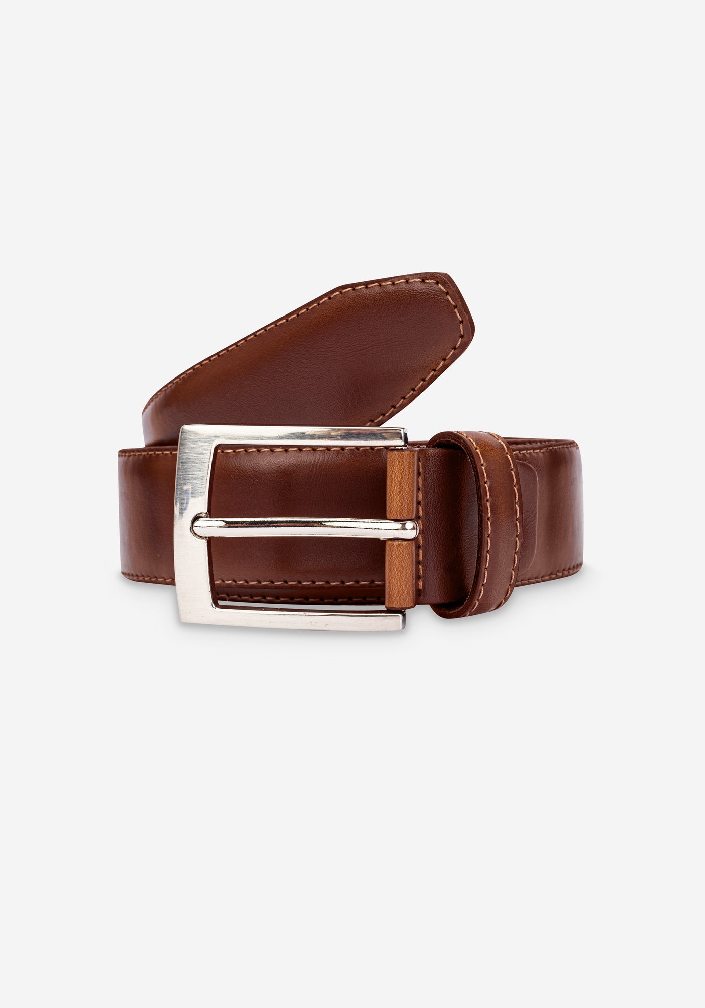Mocha Brown Spanish Genuine Leather Belt