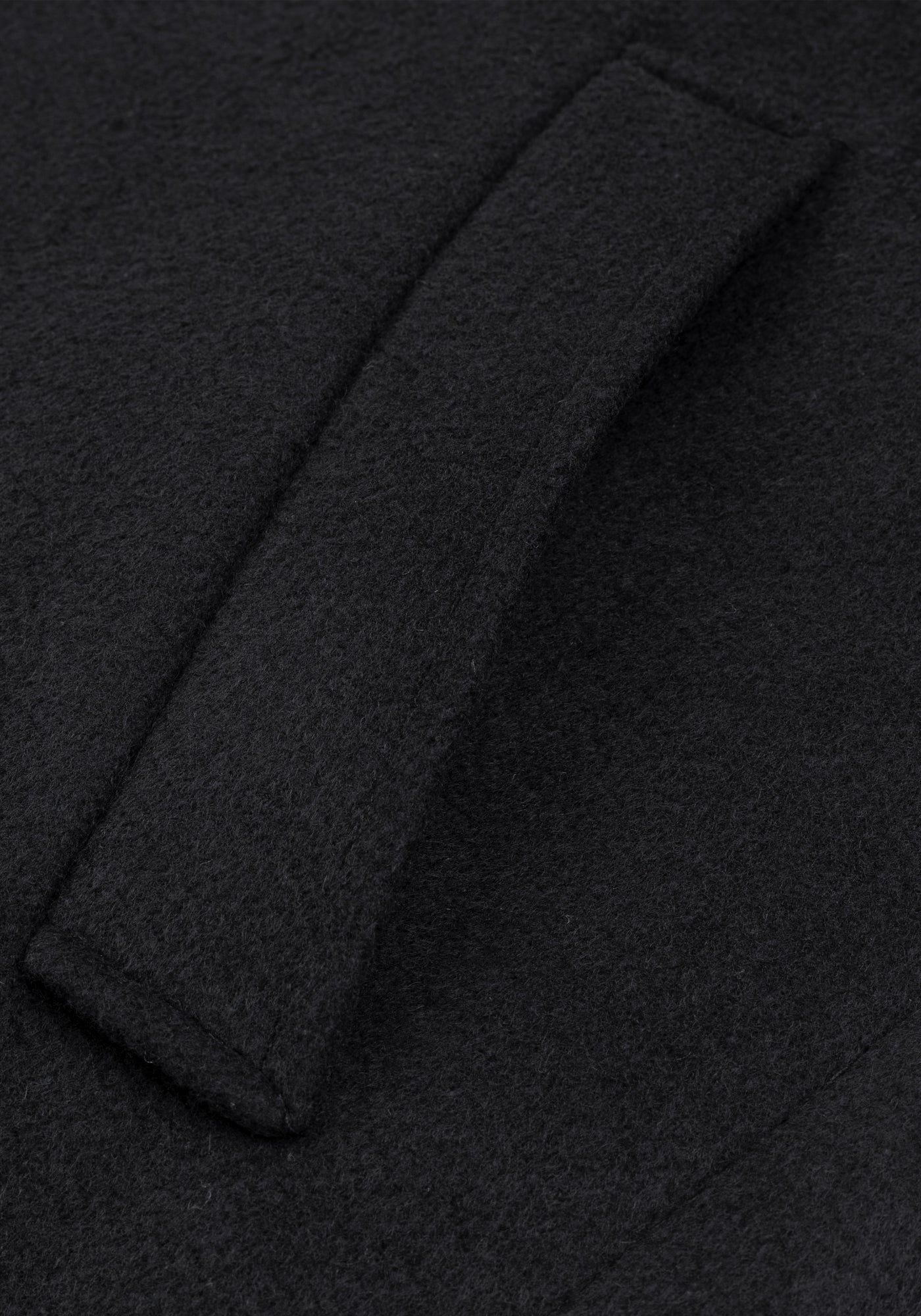 Stone Grey Double-Breasted Poly Coat