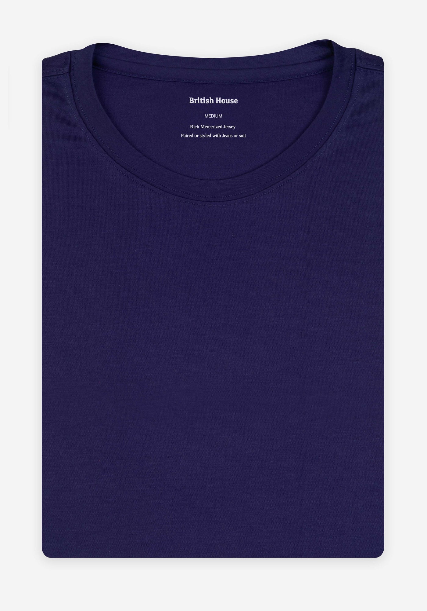 Eclipse Blue Mercerized Interlock Jersey