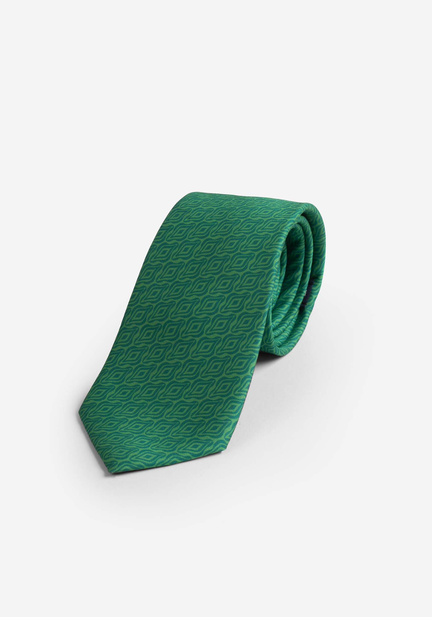 Ivy Green Print Micro Fiber Tie