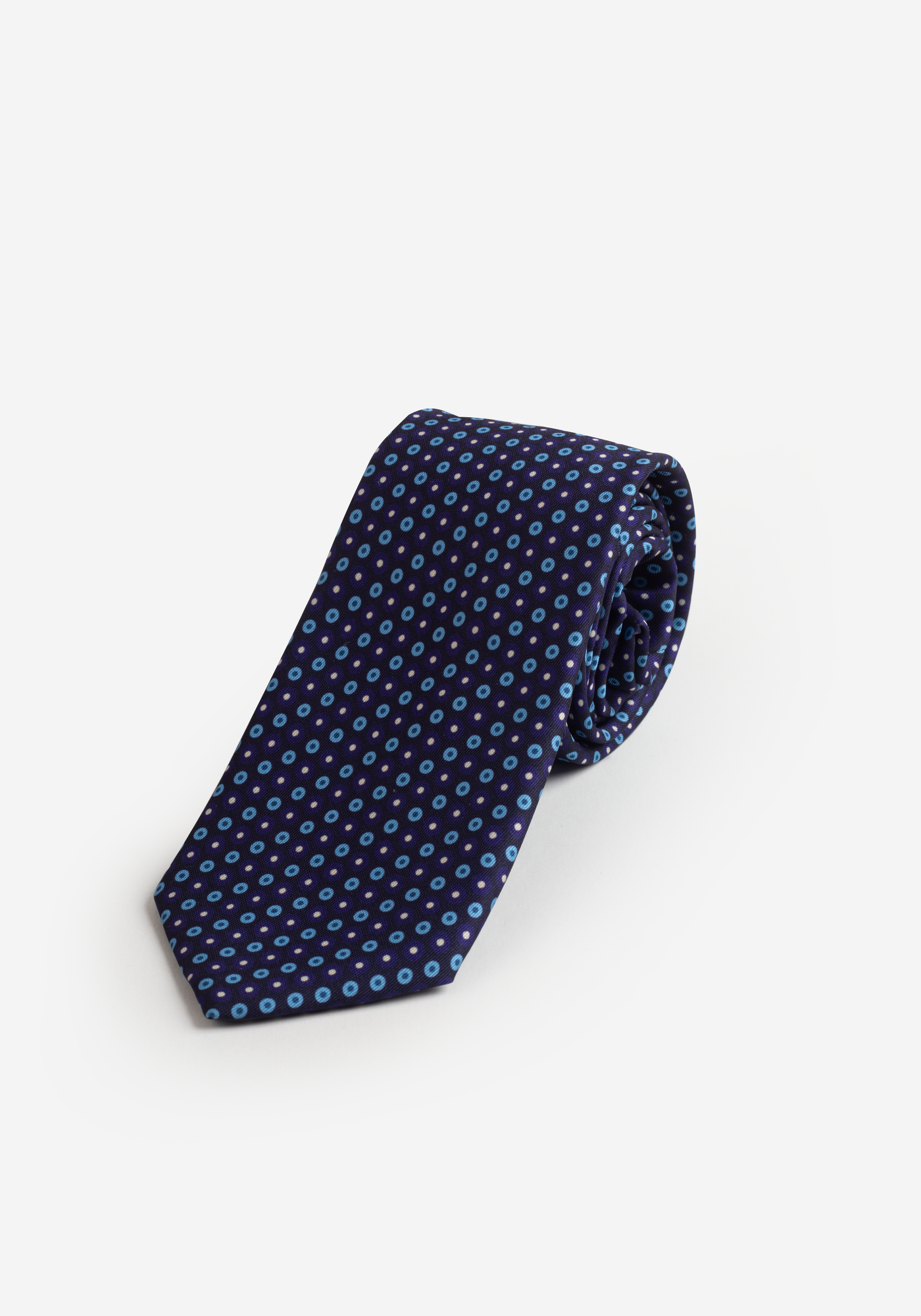 Lavender Purple Print Micro Fiber Tie