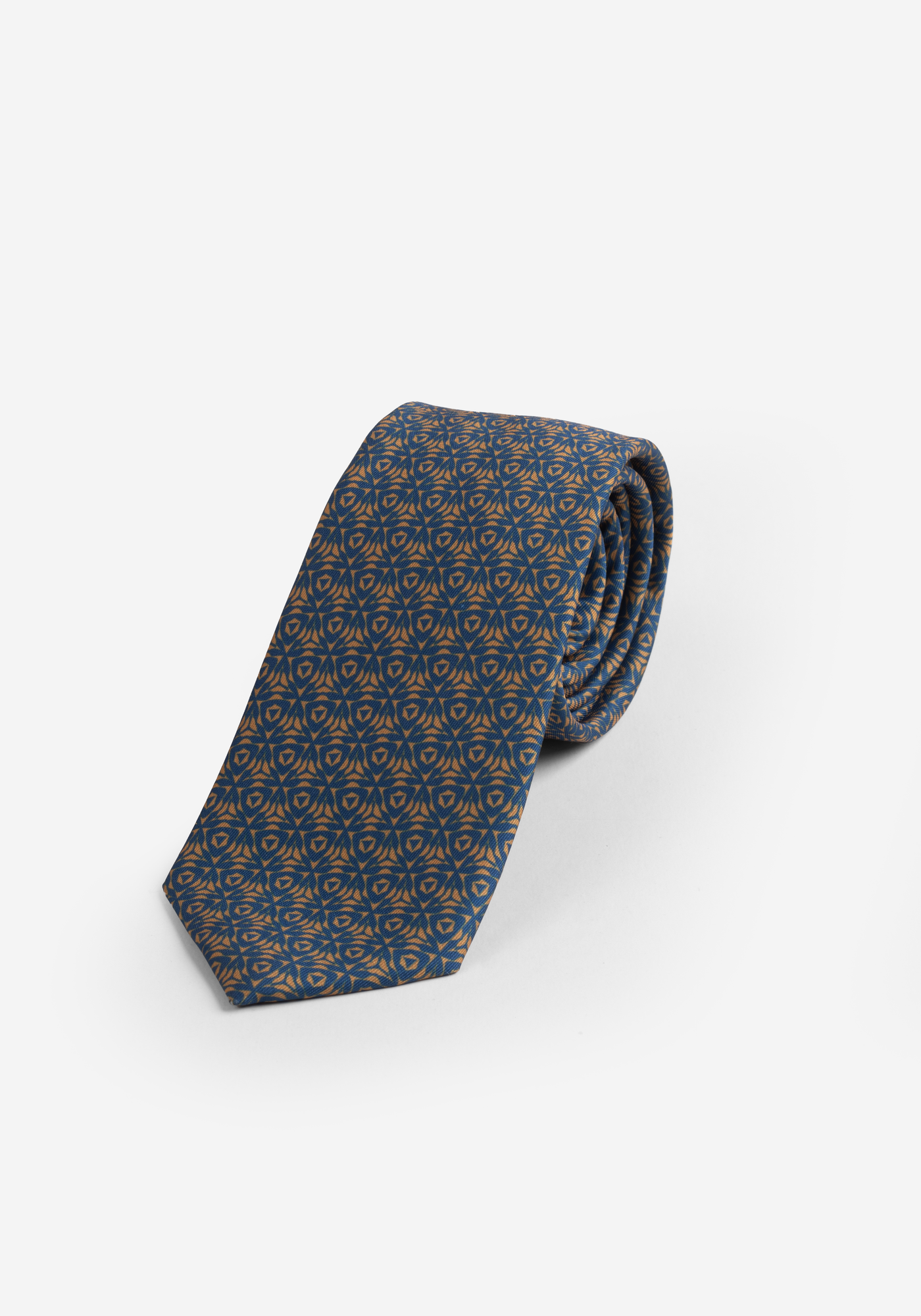 Dim Yellow Blue Micro Fiber Tie