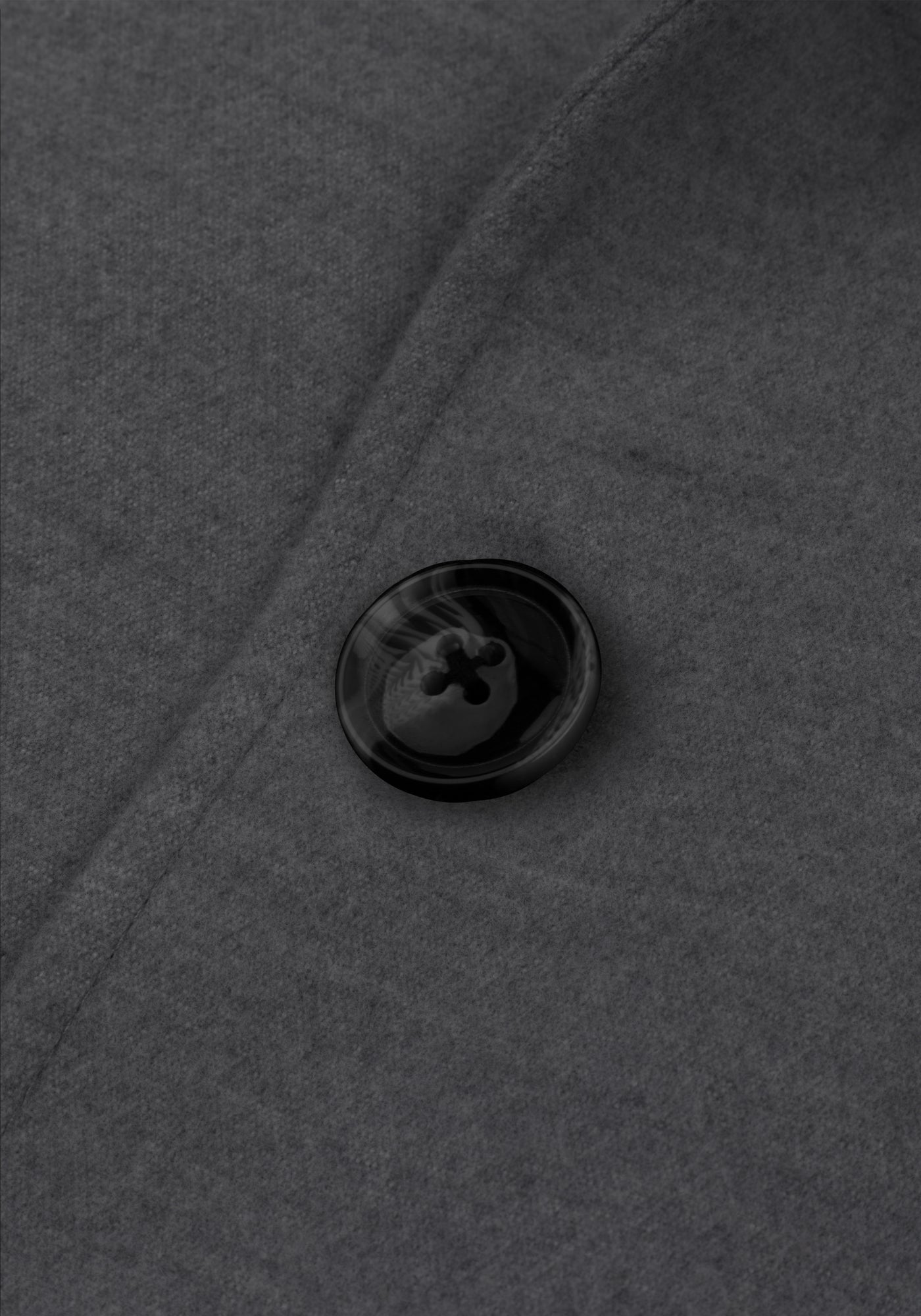 Dim Grey Double-Breasted Poly Coat