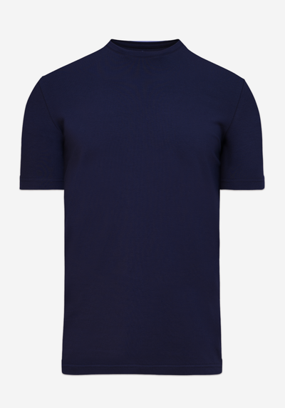 Arctic Navy Cotton Undershirt - Short Sleeve