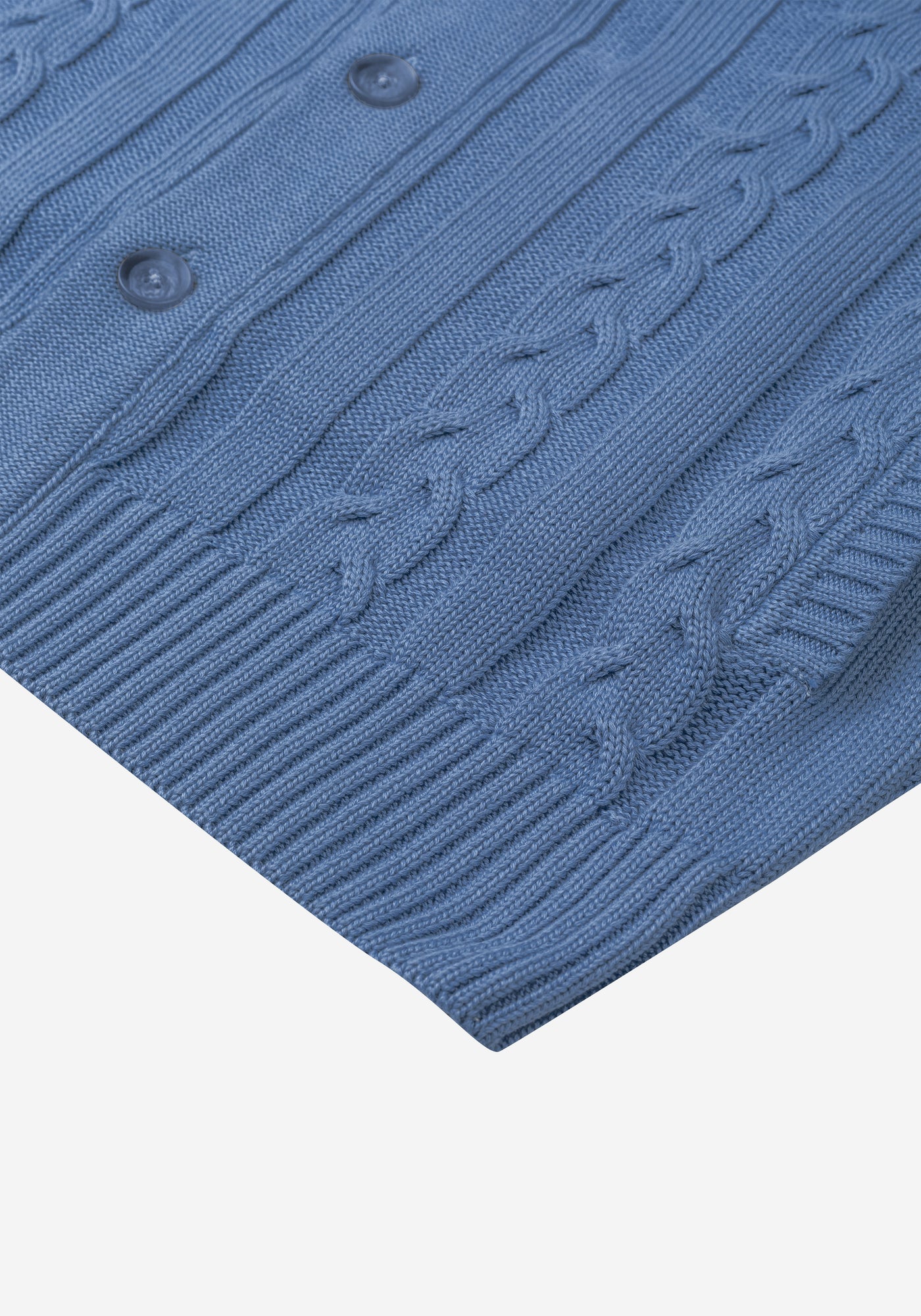 Cornflower Blue Heavy Knitted Cardigan