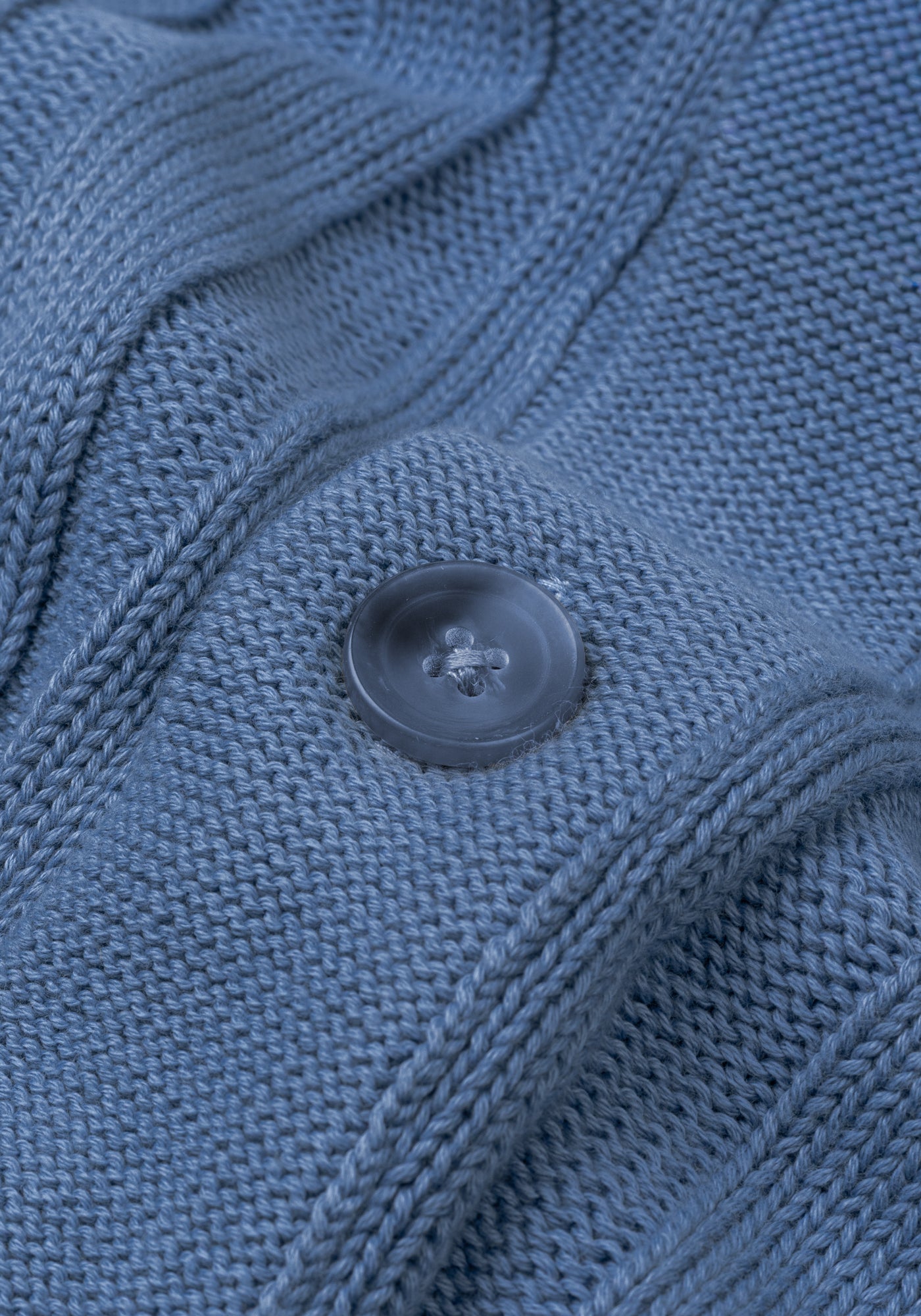 Cornflower Blue Heavy Knitted Cardigan