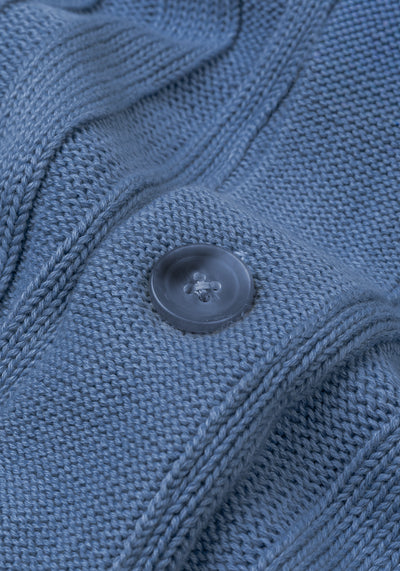 Cornflower Blue Heavy Knitted Cardigan