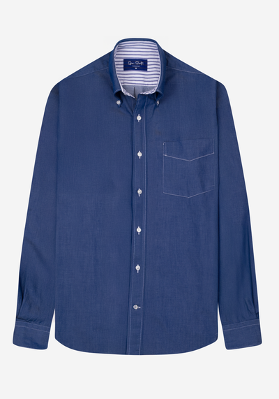 Admiral Blue Twill Shirt