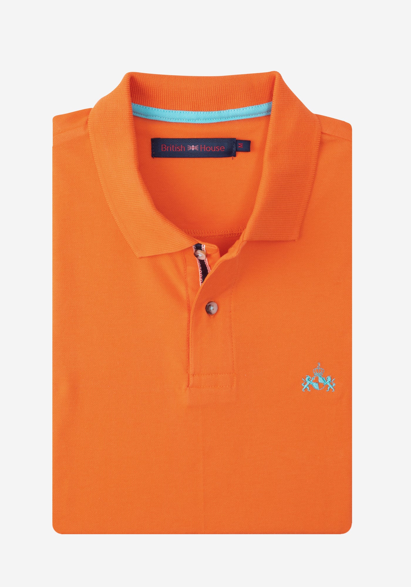 Royal Orange Cotton Polo Shirt