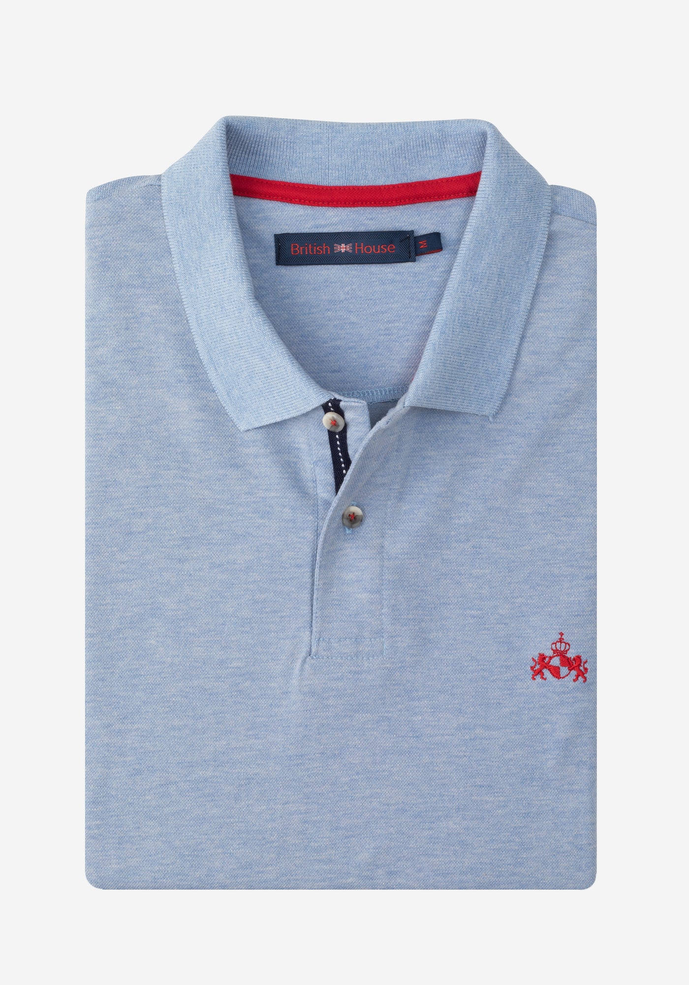 Midnight Sky Blue Cotton Polo Shirt