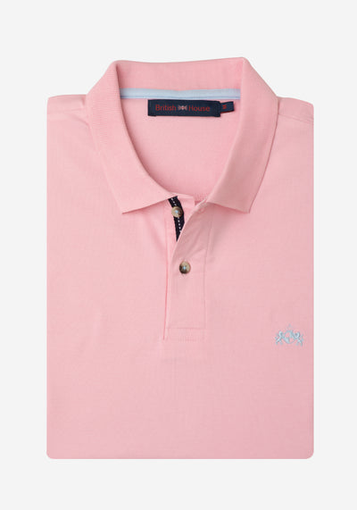 Cherry Rose Cotton Polo Shirt