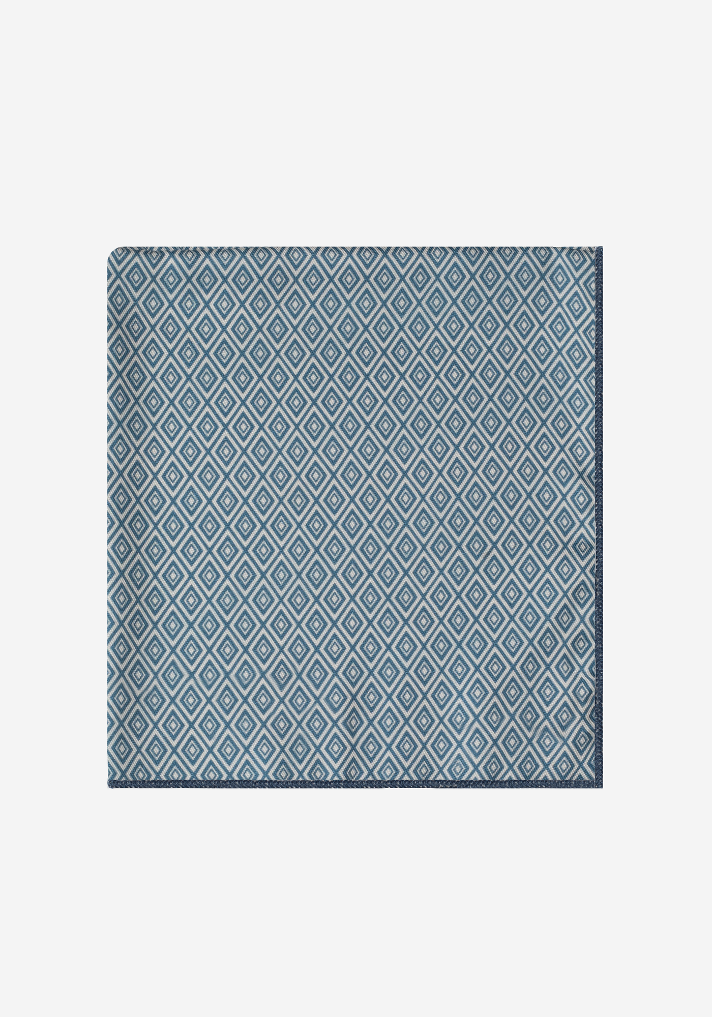 Dim Green Print Silk Touch Pocket Square