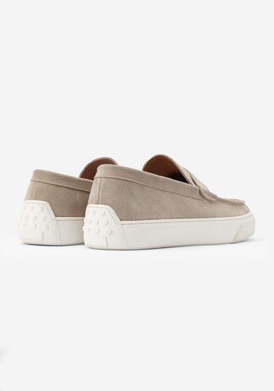 Stone Beige Suede Loafer