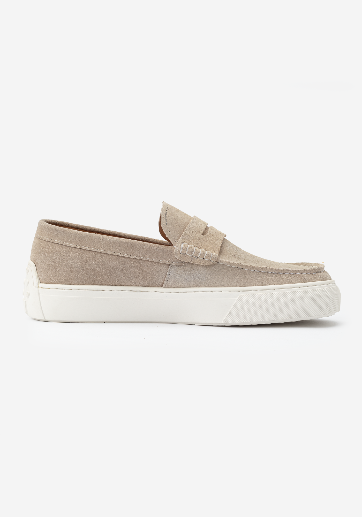 Stone Beige Suede Loafer