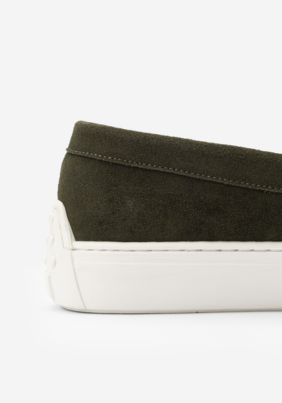 Verdant Olive Suede Loafer