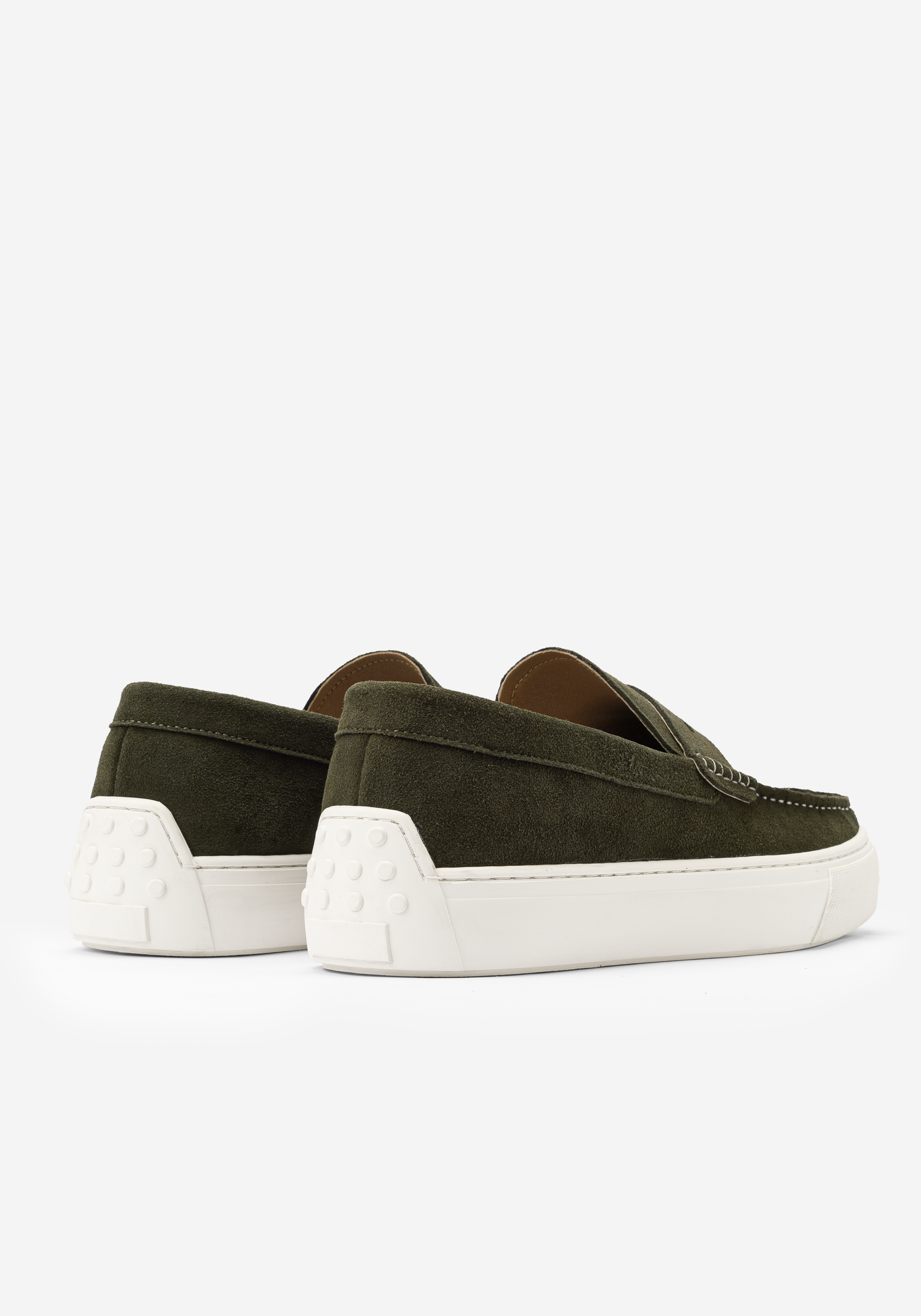 Verdant Olive Suede Loafer