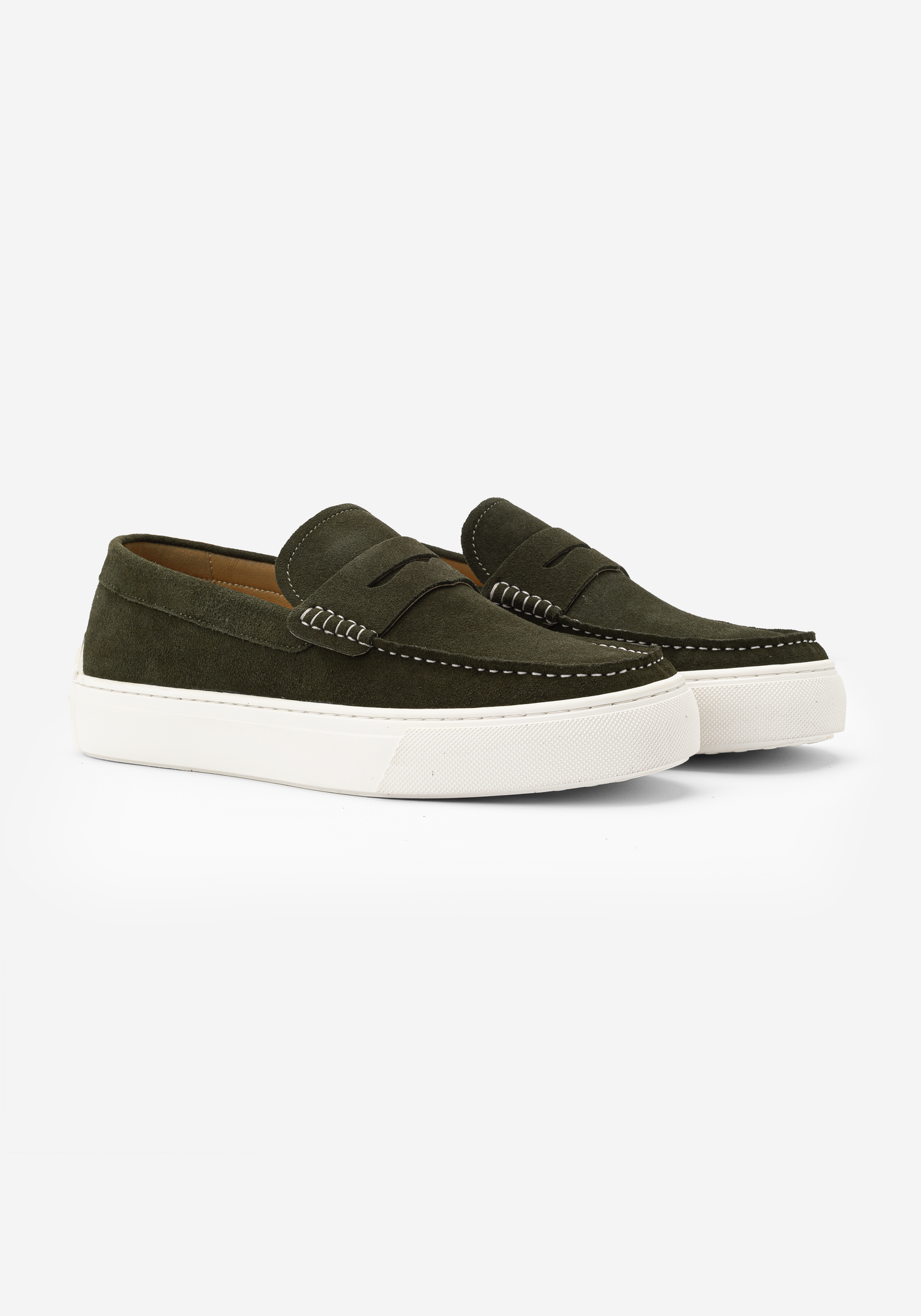 Verdant Olive Suede Loafer