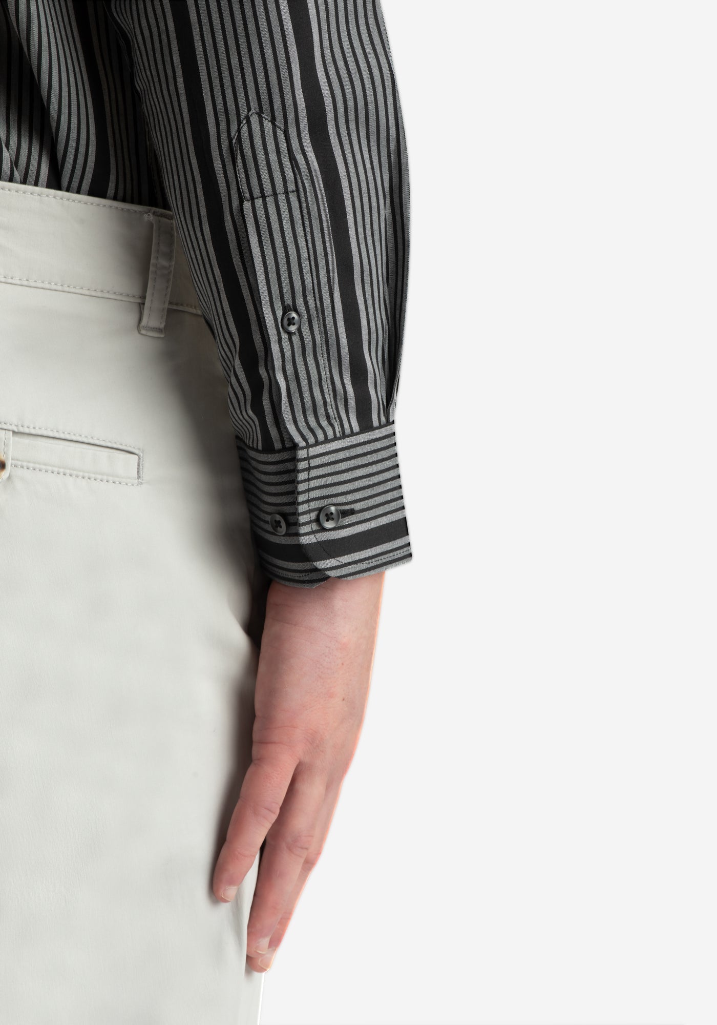 Slate Black Stripe Oxford Shirt