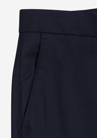 Steel Navy Dotted Suit